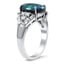The Evonne Ring, smalltop view on a hand
