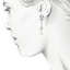 The York Earrings, smalltop view on a hand