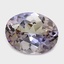 8.9x6.9mm Unheated Parti-Color  Oval   Tanzanite