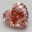 3.10 Ct. Fancy Vivid Brownish Pink Heart Lab Grown Diamond
