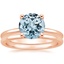 14KR Aquamarine Perfect Fit Bridal Set, smalltop view