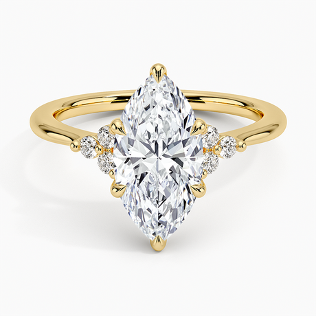 Trio Cluster Engagement Ring