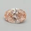 0.53 Ct. Fancy Vivid Pink Oval Lab Grown Diamond