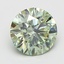 3.04 Ct. Fancy Vivid  Green Round Lab Grown Diamond