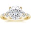 18K Yellow Gold Verbena Diamond Ring, smalltop view