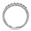 Scroll Engraved Diamond Wedding Ring, smallside view