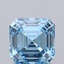 1.12 Ct. Fancy Vivid Blue Asscher Lab Grown Diamond