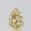 0.55 Ct. Fancy Intense Yellow Pear Lab Grown Diamond