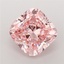 2.60 Ct. Fancy Intense Pink Cushion Lab Grown Diamond
