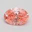 1.55 Ct. Fancy Vivid Pink Oval Lab Grown Diamond
