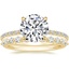 18K Yellow Gold Demi Diamond Ring (1/3 ct. tw.) with Marseille Diamond Ring (1/3 ct. tw.)