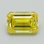 1.05 Ct. Fancy Vivid Yellow Emerald Lab Grown Diamond
