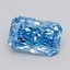 2.56 Ct. Fancy Vivid Blue Radiant Lab Grown Diamond
