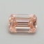 1.00 Ct. Fancy Intense Pink Emerald Lab Grown Diamond