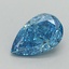 1.06 Ct. Fancy Vivid Blue Pear Lab Grown Diamond