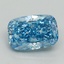 2.02 Ct. Fancy Vivid Blue Cushion Lab Grown Diamond