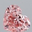 3.04 Ct. Fancy Vivid Pink Heart Lab Grown Diamond