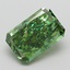 4.21 Ct. Fancy Vivid  Green Radiant Lab Grown Diamond