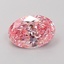 1.25 Ct. Fancy Vivid Pink Oval Lab Grown Diamond