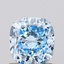 1.04 Ct. Fancy Vivid Blue Cushion Lab Grown Diamond