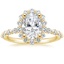 18K Yellow Gold Marseille Halo Diamond Ring (1/2 ct. tw.), smalltop view