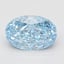 2.04 Ct. Fancy Vivid Blue Oval Lab Grown Diamond