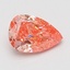 0.97 Ct. Fancy Vivid Pink Pear Lab Grown Diamond