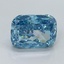 2.04 Ct. Fancy Vivid Blue Cushion Lab Grown Diamond
