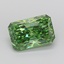 3.50 Ct. Fancy Vivid Green Radiant Lab Grown Diamond