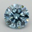 5.10 Ct. Fancy Vivid Blue Round Lab Grown Diamond