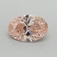 0.50 Ct. Fancy Vivid Pink Oval Lab Grown Diamond