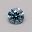 0.36 Ct. Fancy Vivid Blue Round Lab Grown Diamond