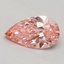 0.52 Ct. Fancy Vivid Pink Pear Lab Grown Diamond
