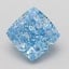 1.55 Ct. Fancy Vivid Blue Cushion Lab Grown Diamond