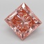 6.00 Ct. Fancy Vivid Pink Princess Lab Grown Diamond