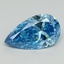 1.55 Ct. Fancy Vivid Blue Pear Lab Grown Diamond