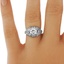 The Hermine Ring, smalltop view on a hand