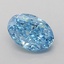 0.99 Ct. Fancy Vivid Blue Oval Lab Grown Diamond