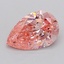 3.10 Ct. Fancy Vivid  Pink Pear Lab Grown Diamond