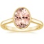 18K Yellow Gold Luna 2mm Bezel Ring, smalltop view