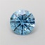 1.58 Ct. Fancy Vivid Blue Round Lab Grown Diamond