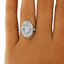The Jessa Ring, smalltop view on a hand