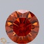 1.70 Ct. Fancy Vivid Orange Round Lab Grown Diamond