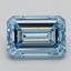 5.01 Ct. Fancy Vivid  Blue Emerald Lab Grown Diamond