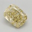1.01 Ct. Fancy Intense Yellow Cushion Lab Grown Diamond