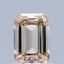 0.58 Ct. Very Light Brown Emerald Lab Grown Diamond