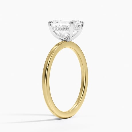 Platinum Adorned Mixed Metal Diamond Ring