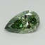 1.56 Ct. Fancy Vivid Pacific Green Pear Lab Grown Diamond
