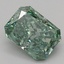 1.57 Ct. Fancy Vivid Green Radiant Lab Grown Diamond