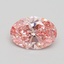 1.27 Ct. Fancy Intense Pink Oval Lab Grown Diamond